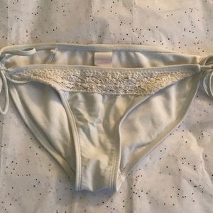 White bathing suit bottoms
